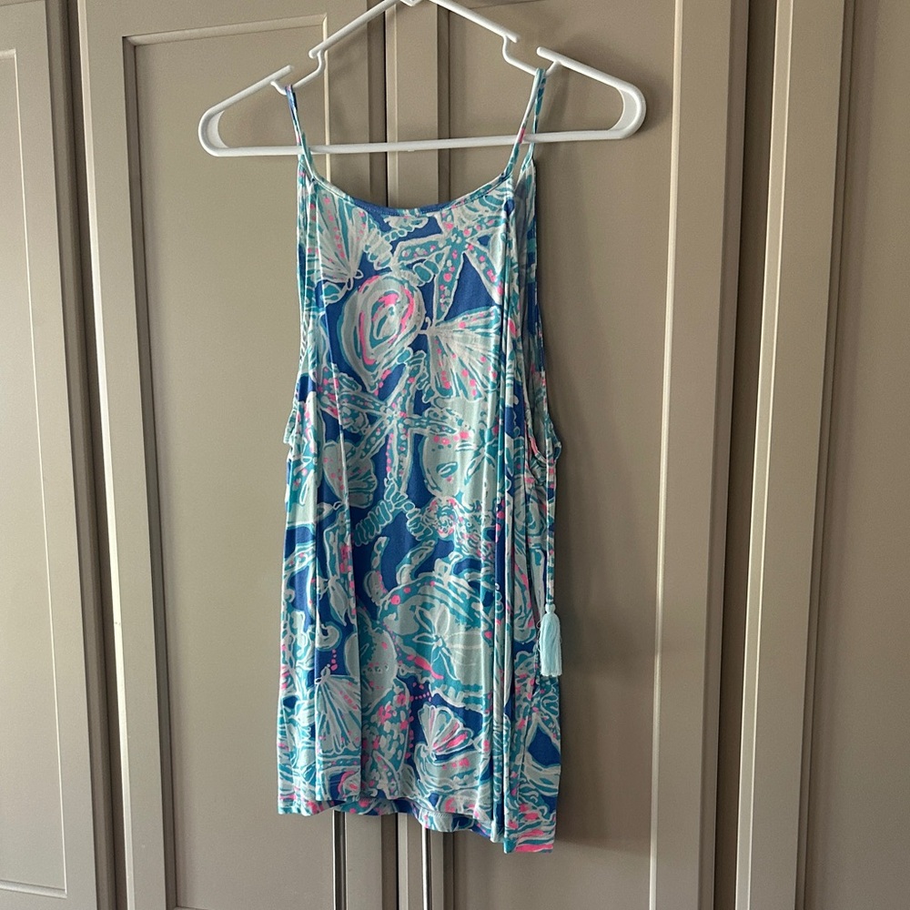 Lilly Pulitzer Blue and Pink Tank Top